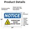 Signmission Hot Surface Sign, 18 in H x 24 in W, Vinyl Decal, Surface May Be Hot Do Not Touch Sign With Symbol OS-2PACK-NS-D-1824-L-18509 - alternate 6